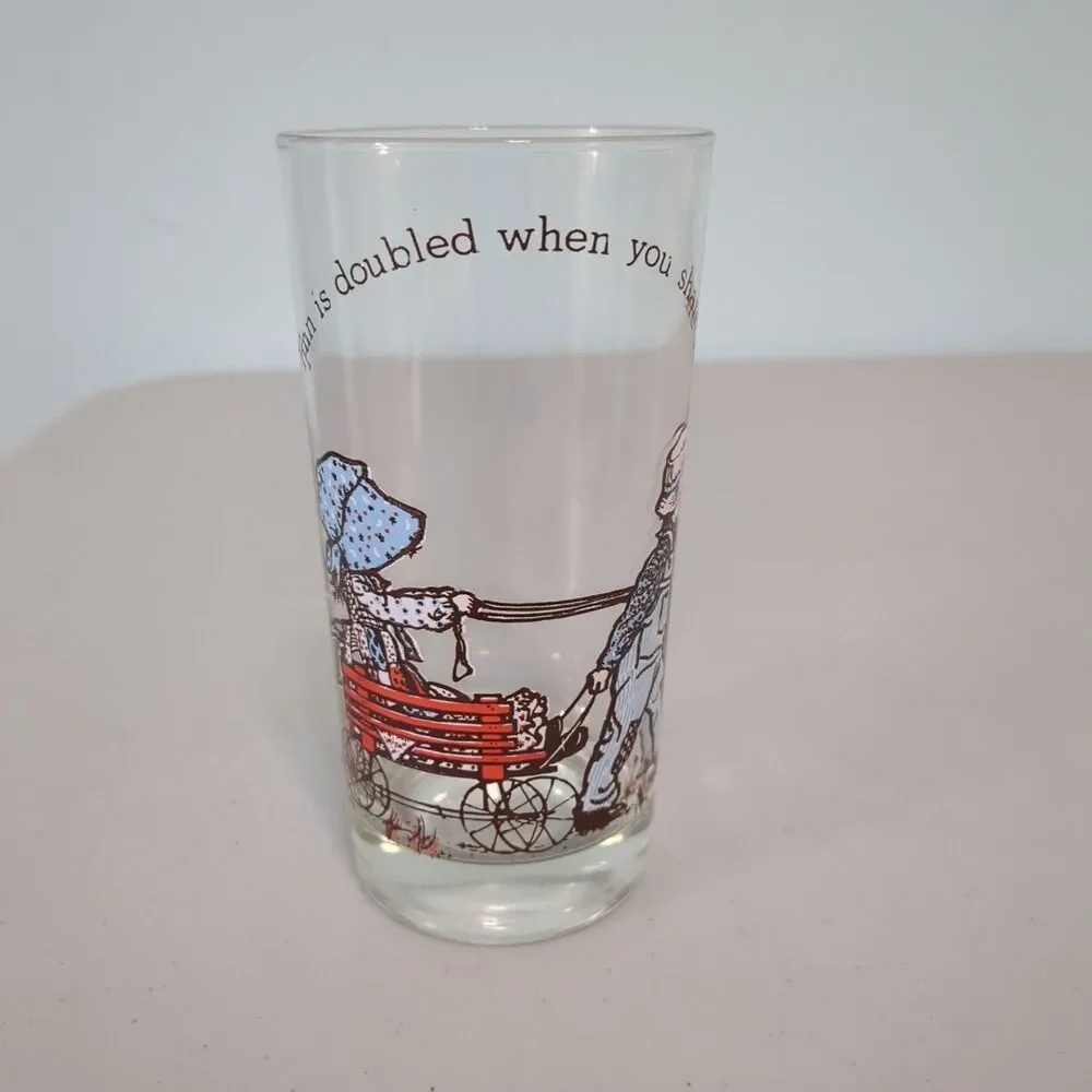 Vintage Glass Holly Hobbie 
